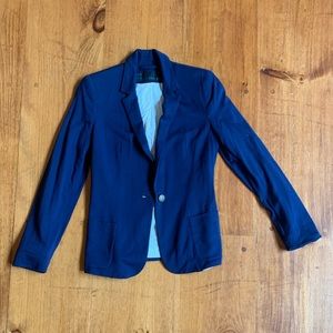 Navy jersey blazer
